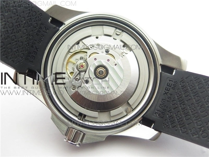Conquest L3.840.4.56.6 Real Ceramic Bezel SS ZF 1:1 Best Edition Black dial On Rubber Strap A2824